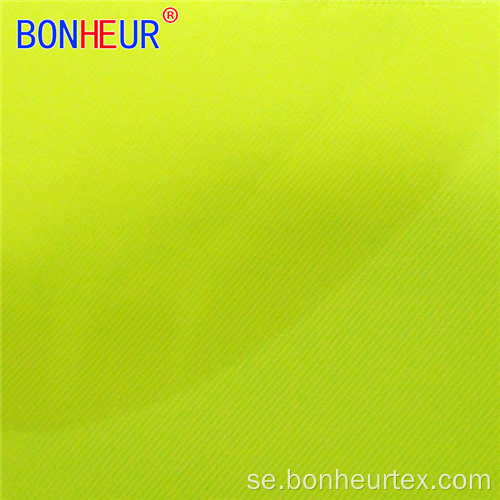 Fluorescerande gul poly / bomull CVC twill tyg